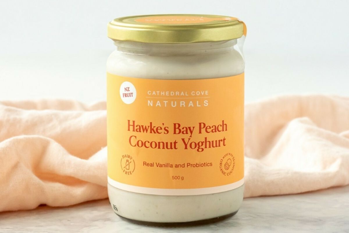 Cathedral Cove Naturals Hawkes Bay Peach Coconut Yoghurt