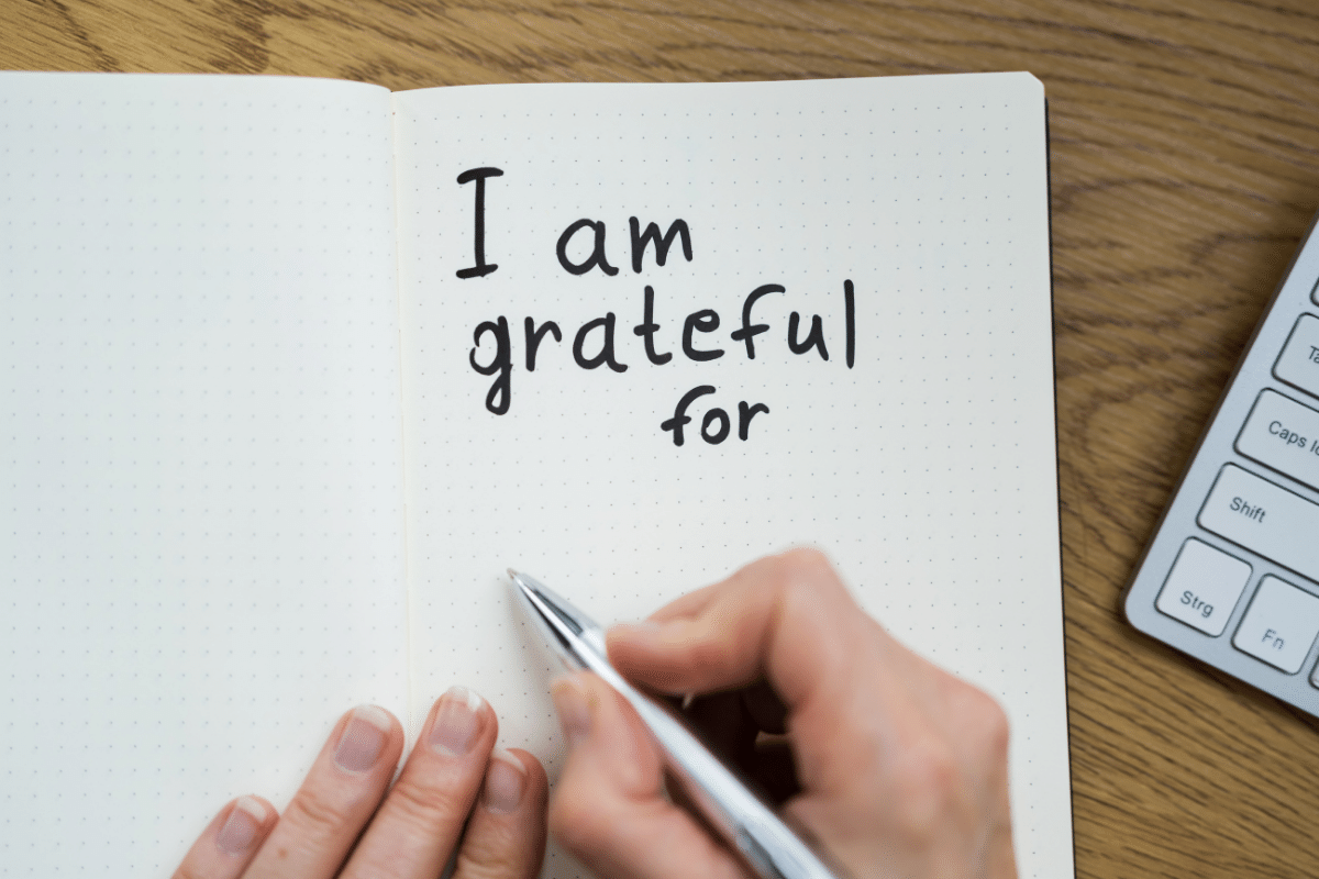 Lockdown writing a gratitude journal