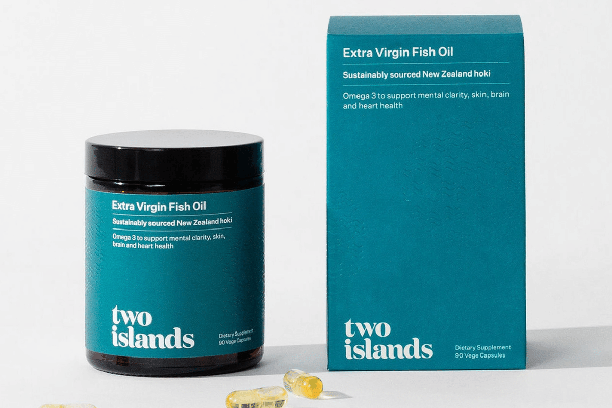 Two Islands Extra Virgin Fish Oil Product Shot