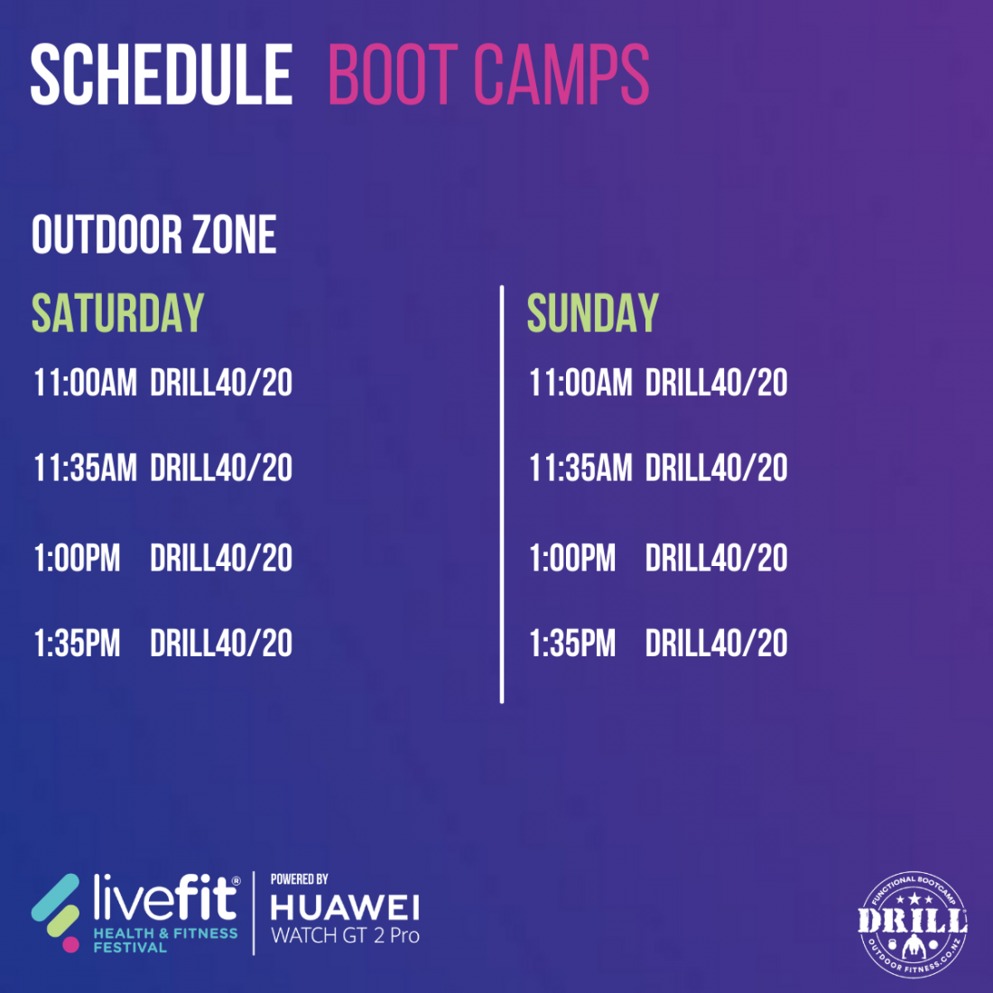 Schedule Boot Camps